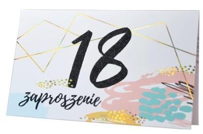 Opakowanie Zaproszenie ZP-010 Urodziny 18 (5 szt.)