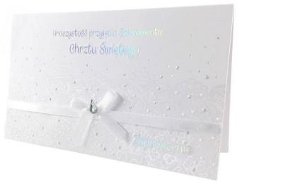 Opakowanie Zaproszenie ZP-013 Chrzest (5 szt.)