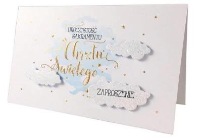 Opakowanie Zaproszenie ZP-017 Chrzest (5 szt.)
