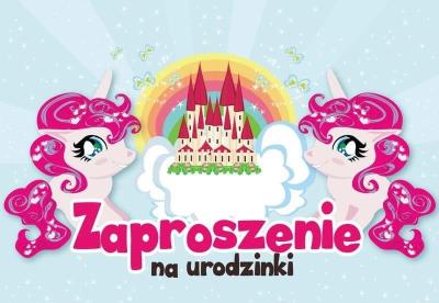 Opakowanie Zaproszenie ZZ-025 Urodziny kucyki (5 szt.)