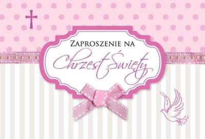 Opakowanie Zaproszenie ZZ-040 Chrzest (5 szt.)