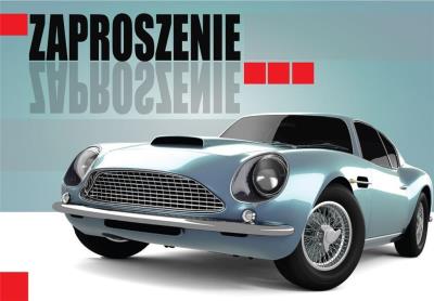 Opakowanie Zaproszenie ZZ-046 Samochód (5 szt.)