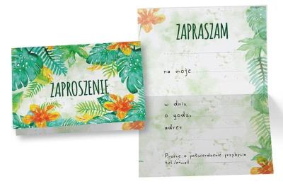 Opakowanie Zaproszenie ZZ-074 Uniwersalne kwiaty (5 szt.)