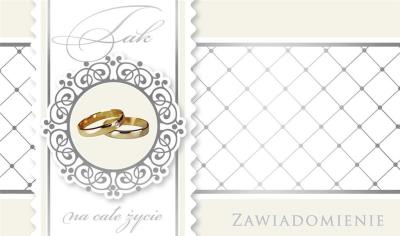 Opakowanie Zawiadomienie PMZ-027 Ślub (5 szt.)