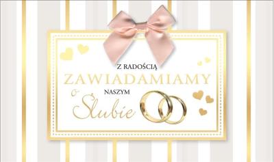 Opakowanie Zawiadomienie PMZ-046 Ślub (5 szt.)