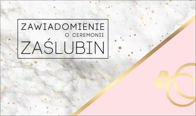 Opakowanie Zawiadomienie PMZ-070 Ślub (5 szt.)
