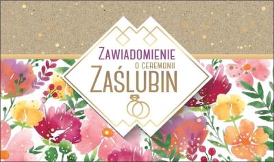 Opakowanie Zawiadomienie PMZ-071 Ślub (5 szt.)