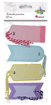 Opakowanie Zawieszki prezentowe 9x4mm mix 4szt