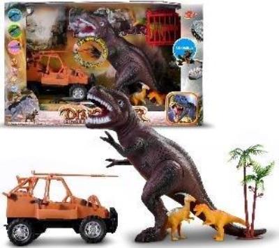 Opakowanie Zestaw dinozaurów z samochodem
