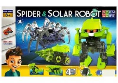 Zestaw Naukowy Robot Solarny Zestaw 4 w 1 + Pająk. Wydawca: Lean Toys. SmakLiter.pl Opakowanie Zestaw Naukowy Robot Solarny Zestaw 4 w 1 + Pająk
