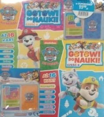 Okładka książki Zestaw Psi patrol Gotowi do nauki cz.5-6 + karty