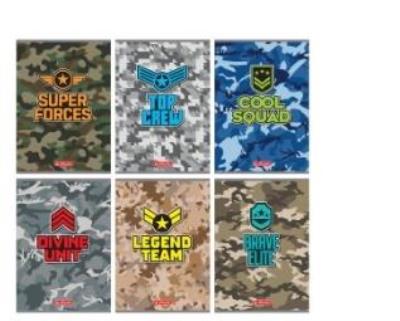 Zeszyt A5/16K kratka Military (10szt). Wydawca: HERLITZ. SmakLiter.pl Opakowanie Zeszyt A5/16K kratka Military (10szt)