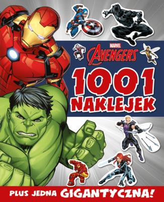 Okładka książki 1001 naklejek. Marvel Avengers