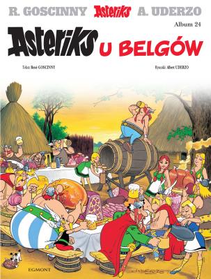 Asteriks u Belgów Tom 24. Autor: René Goscinny, A. Uderzo. SmakLiter.pl Okładka książki Asteriks u Belgów Tom 24