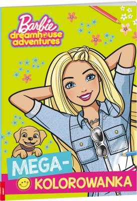 Okładka książki Barbie dreamhouse adventures Megakolorowanka KOL-1202