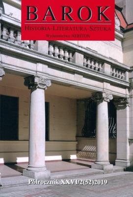 Okładka książki Barok. Historia-Literatura-Sztuka, nr 52, 2019