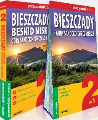 Bieszczady, Beskid Niski, Góry Sanocko-Turczańskie. Autor: Opracowanie zbiorowe. SmakLiter.pl Okładka książki Bieszczady, Beskid Niski, Góry Sanocko-Turczańskie
