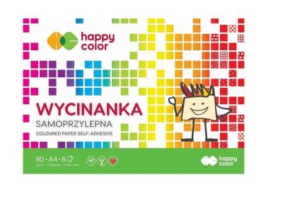 Opakowanie Blok Wycinanka samoprzylepna A5/8K HAPPY COLOR
