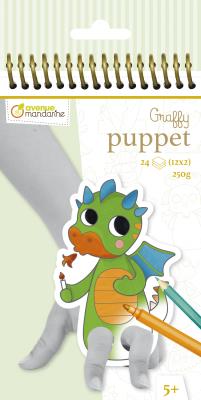 Opakowanie Blok z kukiełkami do kolorowania Fantastyczne zwierzęta