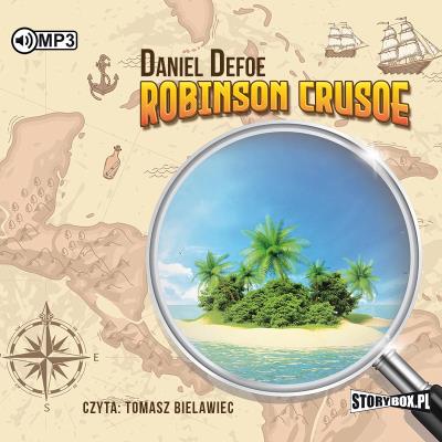CD MP3 Robinson Crusoe. Autor: Daniel Defoe. SmakLiter.pl Okładka książki CD MP3 Robinson Crusoe