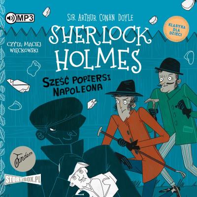 CD MP3 Sześć popiersi Napoleona. Sherlock Holmes. Tom 13. Autor: Sir Arthur Conan Doyle. SmakLiter.pl Okładka książki CD MP3 Sześć popiersi Napoleona. Sherlock Holmes. Tom 13
