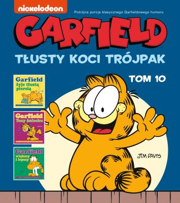 Okładka książki Garfield. Tłusty koci trójpak. Tom 10
