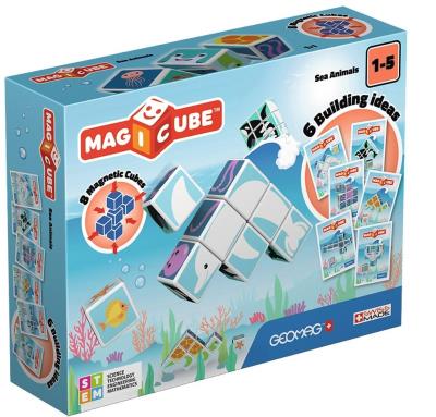 Opakowanie Geomag Magicube Sea Animals + Cards 11 el.