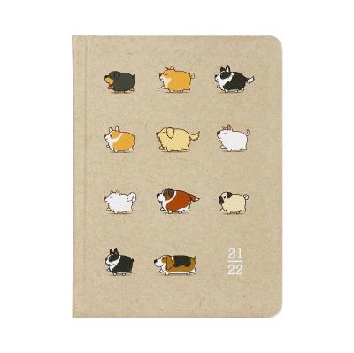 Opakowanie Kalendarz książkowy 18M 2021/2022 Kraft Pieski