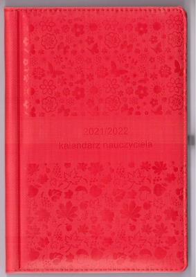 Okładka książki Kalendarz nauczyciela 2021/2022 czerwony WYPIÓR