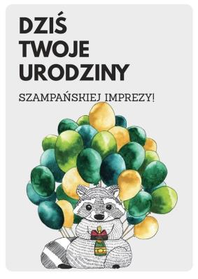 Karnet B6 PP-2205 Urodziny. Wydawca: Kukartka. SmakLiter.pl Opakowanie Karnet B6 PP-2205 Urodziny