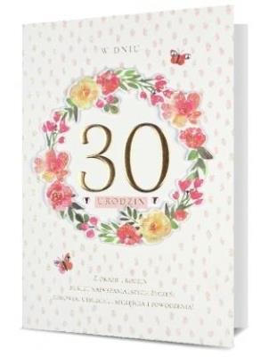 Opakowanie Karnet B6 Urodziny 30 HM200-2287
