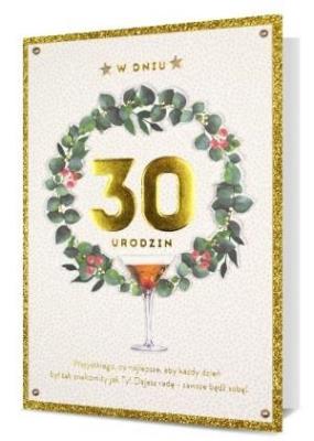 Opakowanie Karnet B6 Urodziny 30 HM200-2294