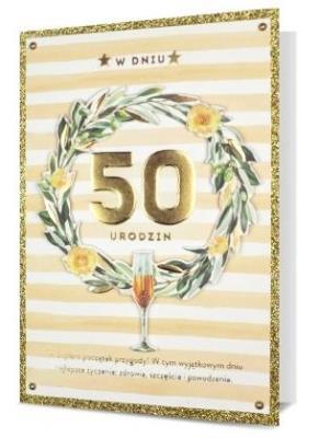 Opakowanie Karnet B6 Urodziny 50 HM200-2296