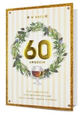 Opakowanie Karnet B6 Urodziny 60 HM200-2297