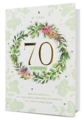 Opakowanie Karnet B6 Urodziny 70 HM200-2291