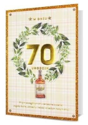Opakowanie Karnet B6 Urodziny 70 HM200-2298