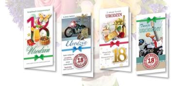 Okładka książki Karnet DL De Lux. Złocony 18 Urodziny MIX (10szt.)