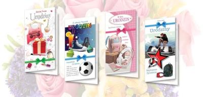 Okładka książki Karnet DL De Lux. Złocony Urodziny MIX (10szt.)