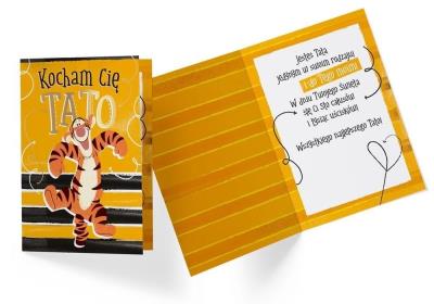 Opakowanie Karnet DS-066 Kocham Cię Tato