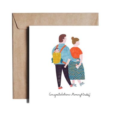 Opakowanie Karnet kw Congratulations Mommy&Daddy DS20