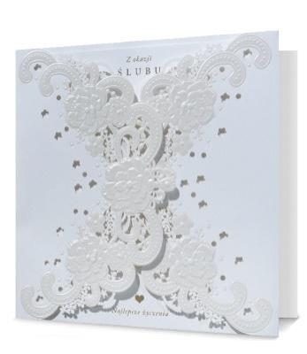 Opakowanie Karnet kwadratowy Ślub HMPremium-204