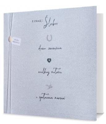 Opakowanie Karnet kwadratowy Ślub UK-Diamond-12