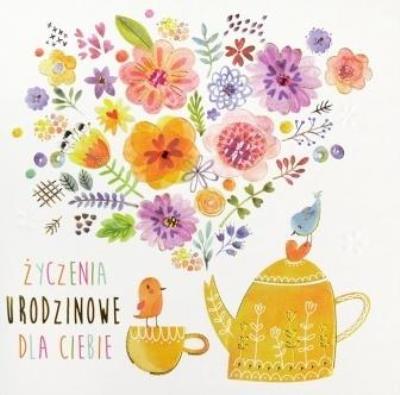 Opakowanie Karnet kwadratowy Urodziny KL HM200-1210