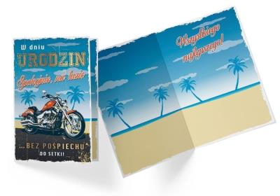 Opakowanie Karnet PR-315 Urodziny (motor)