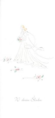 Karnet Ślub DL S30 - W Dniu Ślubu Para Młoda. Wydawca: MAK. SmakLiter.pl Opakowanie Karnet Ślub DL S30 - W Dniu Ślubu Para Młoda