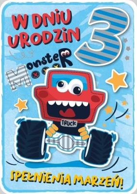 Opakowanie Karnet Urodziny 3 GM-687