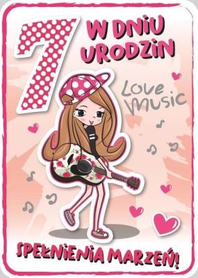 Opakowanie Karnet Urodziny 7 GM-694