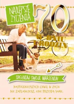 Opakowanie Karnet Urodziny 70 GM-656