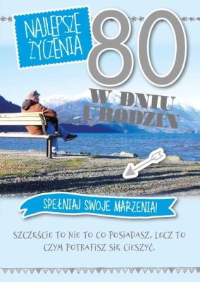 Opakowanie Karnet Urodziny 80 GM-659