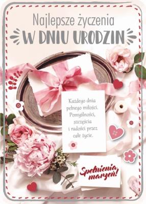 Opakowanie Karnet Urodziny GM-662